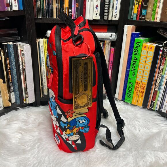 SPRAYGROUND THE SMURFS SHARK BOUNCE BACKPACK / BOOK BAG - Picture 3 of 6